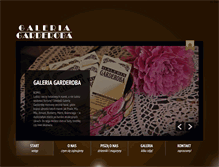 Tablet Screenshot of galeriagarderoba.pl